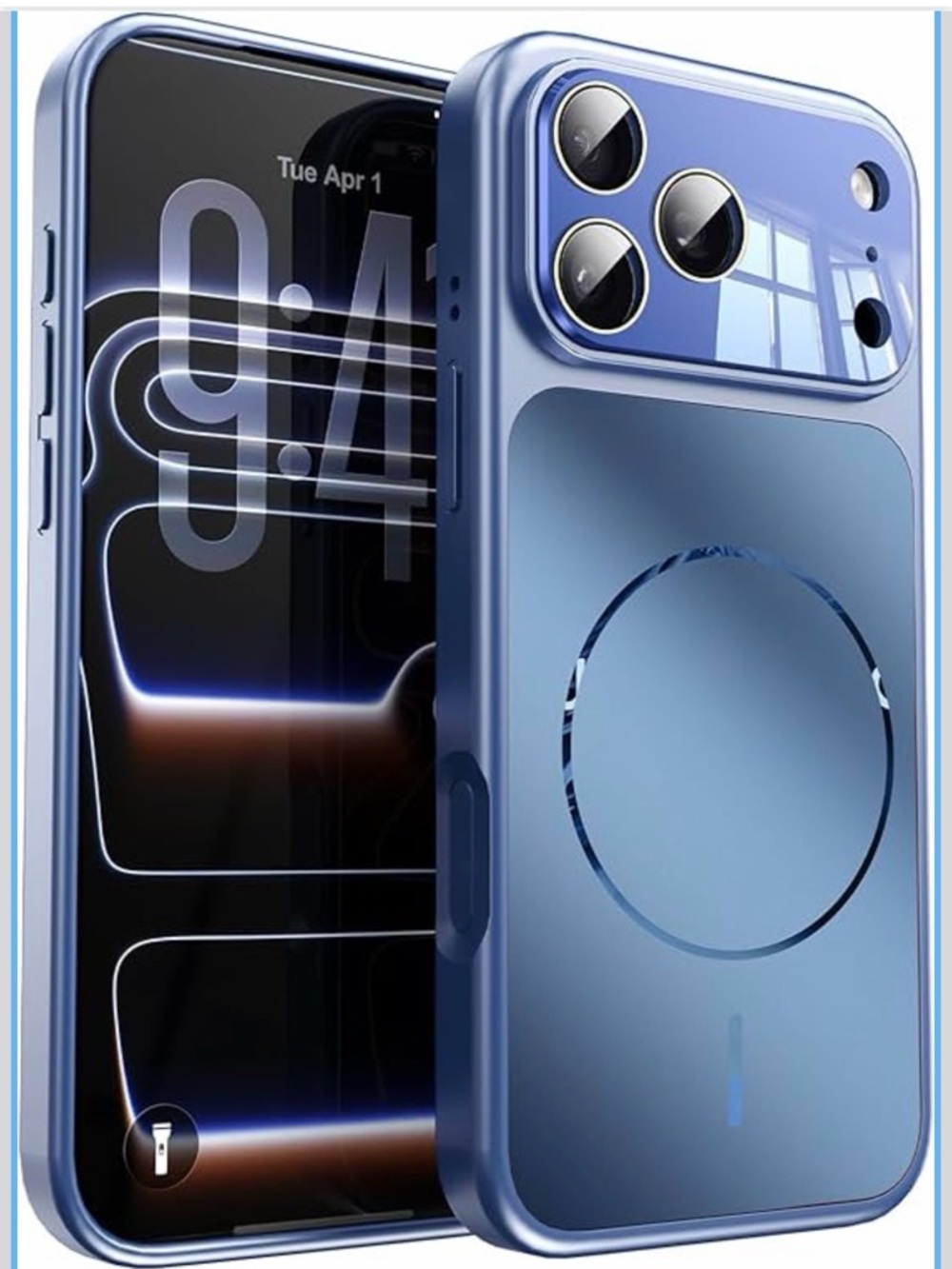 iPhone 17 Pro Max Case, Matte Texture, MagSafe Compatible, Blue, NEW in Box